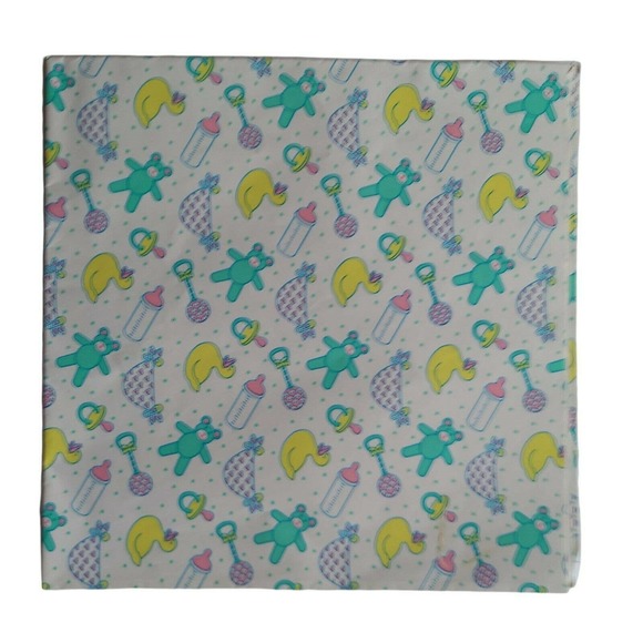 Vintage Wrapping Paper Assortment of 13 Full & Partial Flat Gift Wrap Sheets Lot - Picture 7 of 10